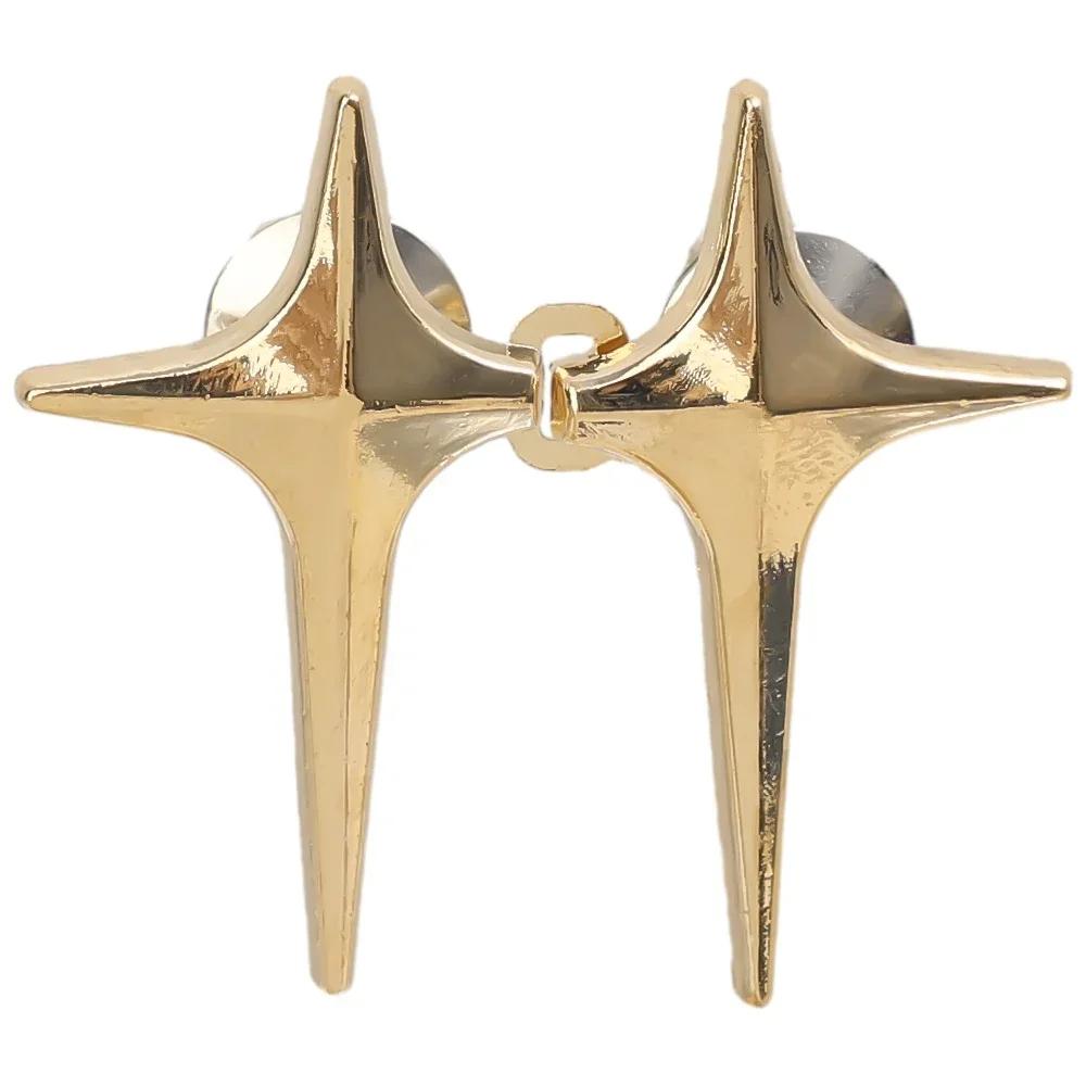 4pcs New Fashion Cross Star Waist Buckle Adjustable Pants Clips Waist Tightener No Sewing Metal Button Snaps for Jeans Decor