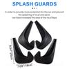 WO-Universal Mudflaps Mud Flaps Flap Splash Guards Mudguards Car Auto Van SUV Trucks Sedan Wheel Fender Front Rear