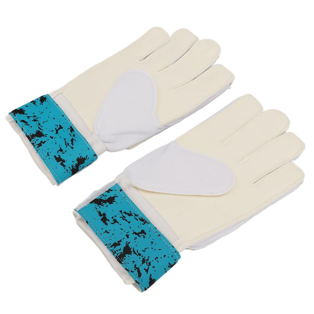 1 Pair Soccer Goalie Goalkeeper Gloves Football Gloves with Strong Grips Finger Protection Prevent Injuries Green Black