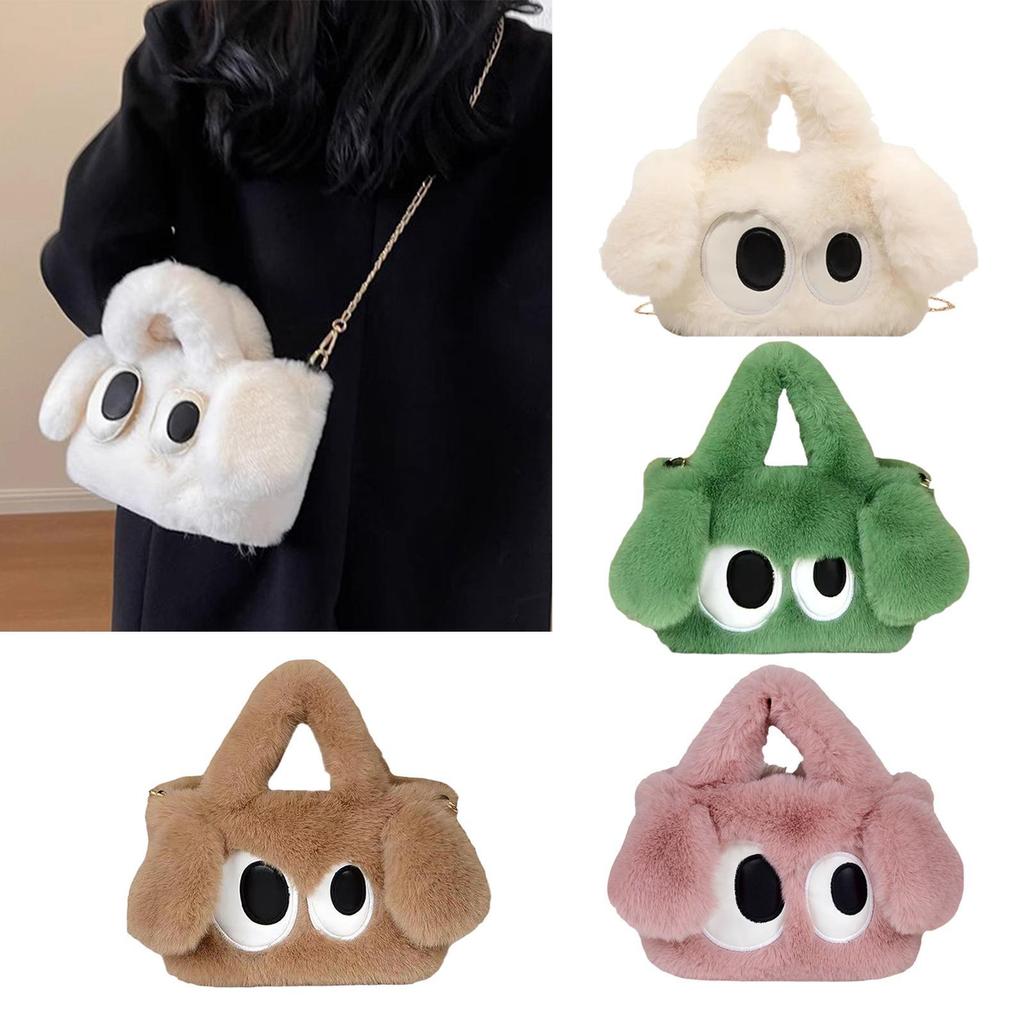 Plush Tote Bag Large Capacity Comfortable Adorable Crossbody Bag Birthday Gift