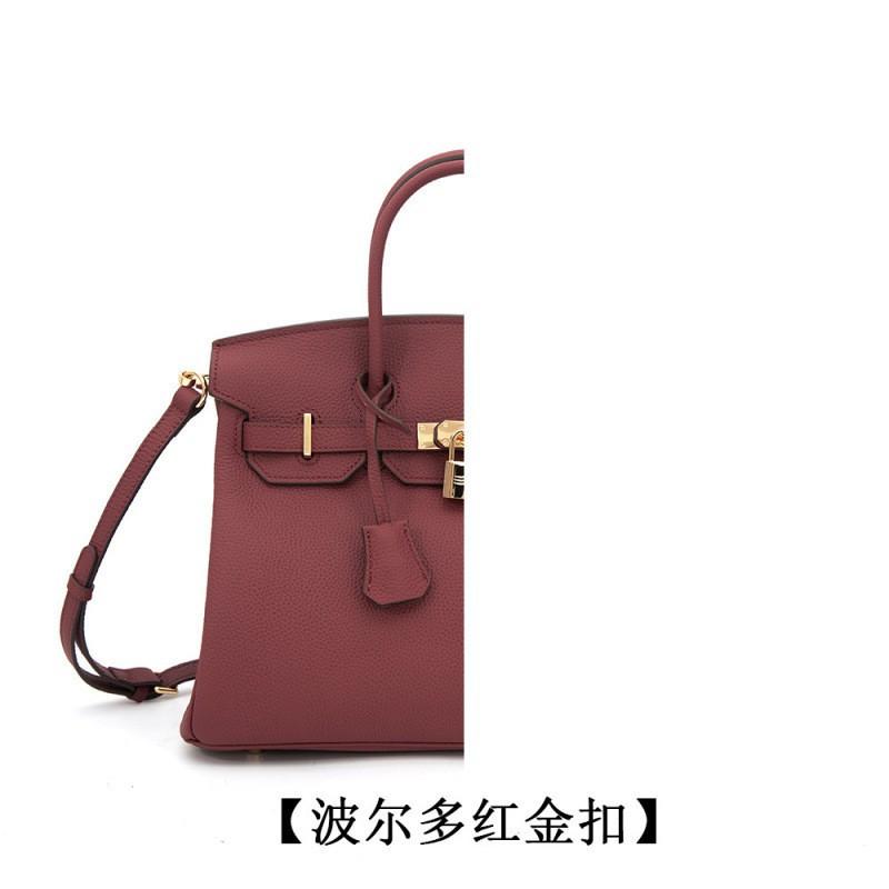 

Genuine Leather Women s Bag Commuter Handbag 2026 New Fashionable Platinum Foreign Style Shoulder Cross-body 25x14x19cm