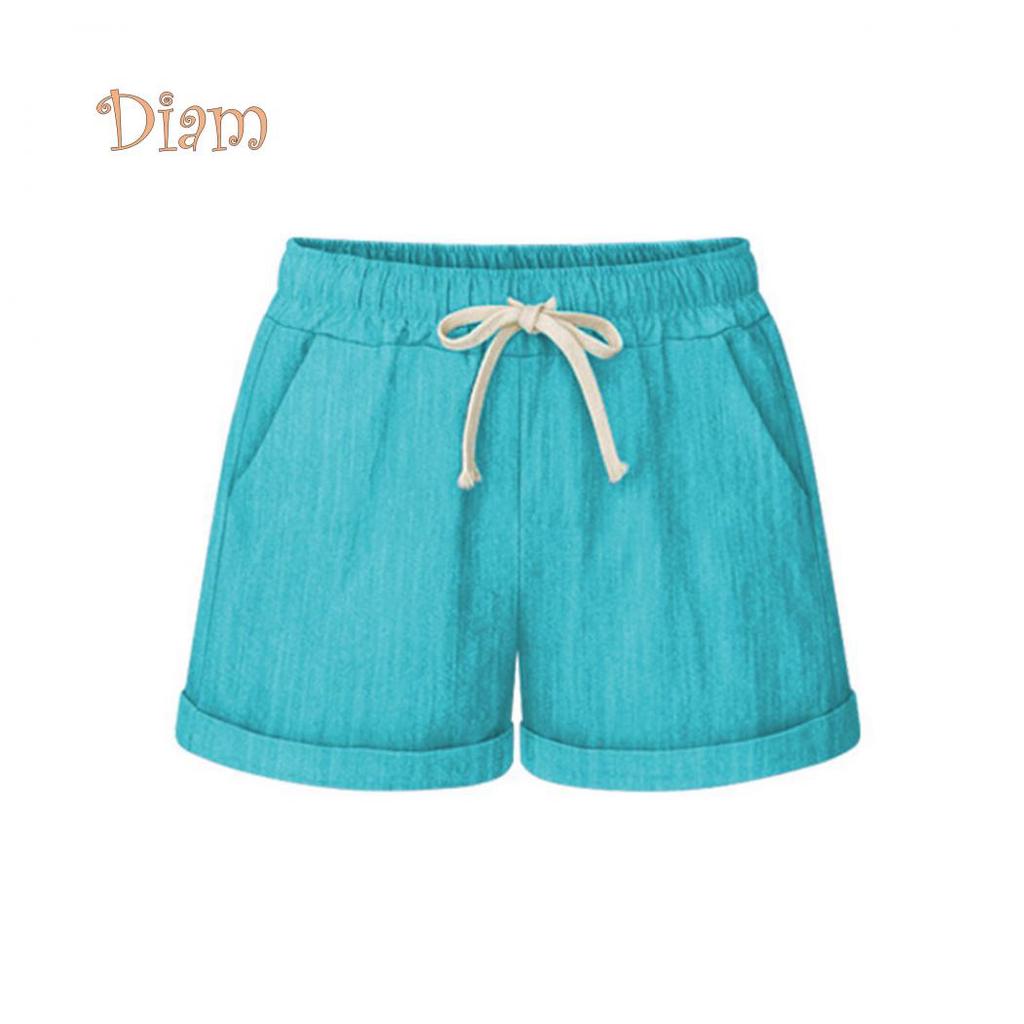 Margot St. Plus velikost Ležérní Dámské Léto Jednobarevné Šortky se stahovací šňůrkou Volné Teplé kalhoty