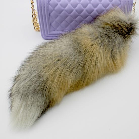 Extra velká falešná klíčenka Fox Tail Velká imitace Fox Tail Přívěsek na klíče Ozdoba Snadné připevnění k taškám Batohy Cosplay doplněk