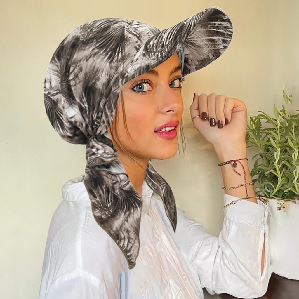 Cappello parasole in poliestere per donna, estivo, protezione UV, alla moda, pieghevole, copricapo