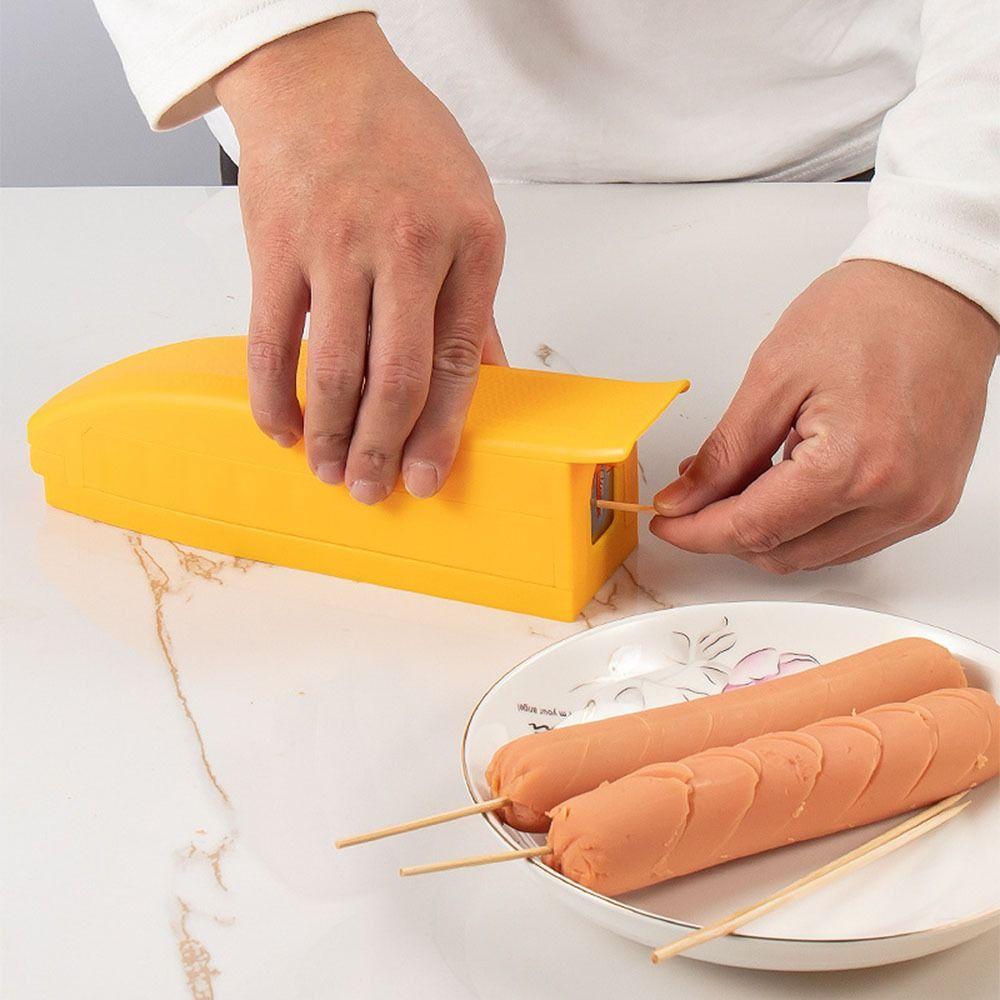 Creative Hot Dog Cutter DIY Banana Cutter Multifunctional Sausage Peeler Camping