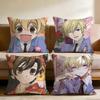 O-Ouran High S-School Host Club Cushion Cover Home & Car Multi-Scene Pillow Cover - Reversible, Soft & Durable for Daily Use