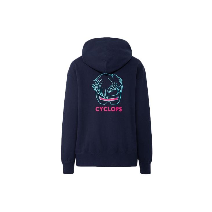 Uniqlo X Marvel 3D Letter Print Hoodie Unisex Hoodies Navy 423180-69