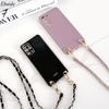 Riem Hoesje Voor Xiaomi 17 Pro Max 15T 14T Redmi 15 15C Note 14 14S 14C 13 Plating Metaal PU Leer Ketting Crossbody Lanyard Cover