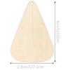 Wooden Candy Corn Shape Halloween Unfinished Wood Candy Corn Flakes Blank Wood Chips Wooden Twin Art Decorations for Halloween