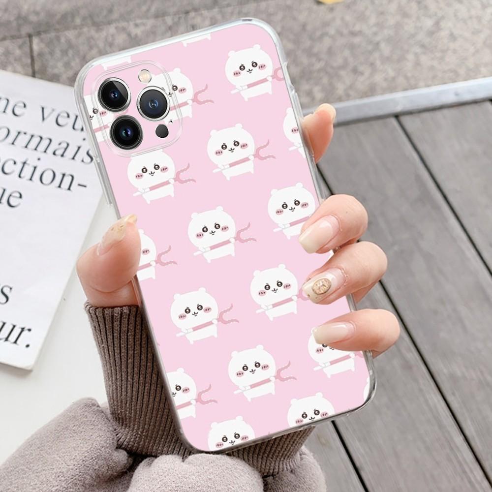 C-ChiikawaS Cute Phone Case Silicone Soft for iphone 15 14 13 12 11 Pro Mini XS MAX 8 7 6 Plus X XS XR Cover