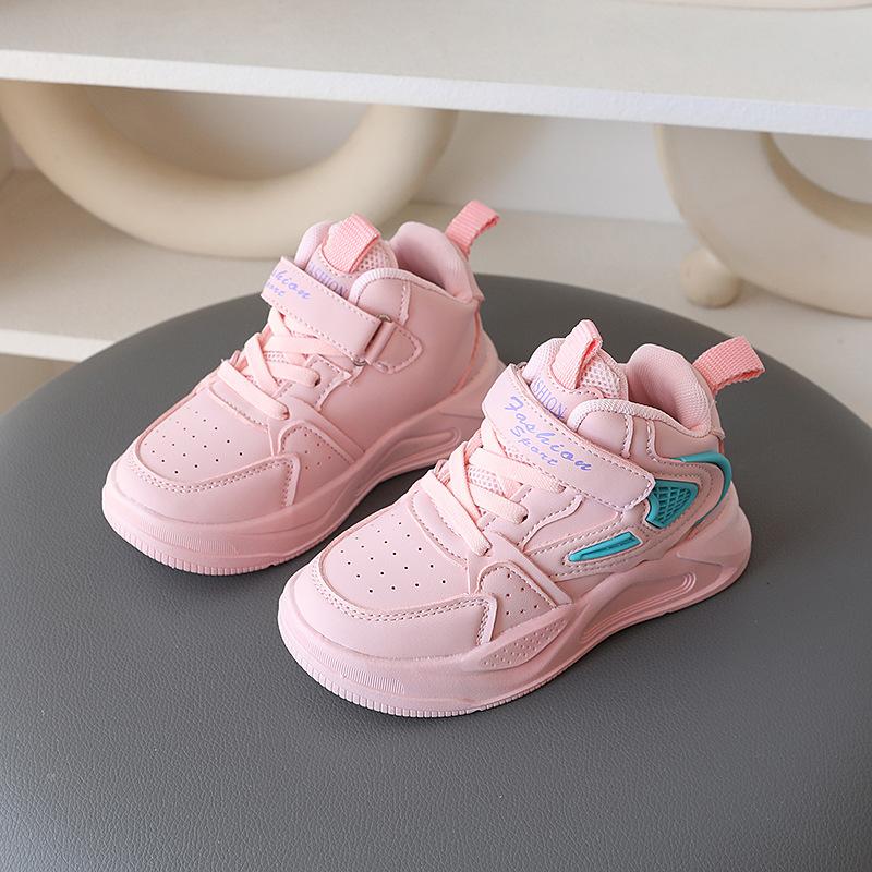 New spring and autumn girls' shoes, children's sports shoes, casual non-slip boys' sneakers, dad shoes for young children