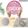 2D Flat Aluminum Mother's Day-Themed Wall Decor 7.87 Inches X 7.87 Inches A Gift for Mom Perfect for Hanging on Front Doors, Porches, Indoors, and