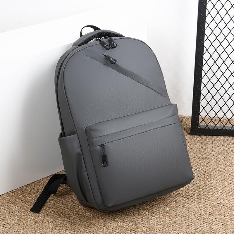 Schoolbag1011 summer new light men and women high sense fashion simple backpack solid color outdoor commuter student backpack