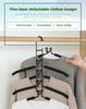 Store neatly Multi-layer Detachable Clothes Hanger Sponge Anti-slip Magic Storage Wardrobe Clothes Support Sousehold Home