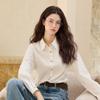 SanCai Women's Striped Long Sleeve Commuter Shirt
