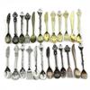 6pcs Vintage Spoons Fork Mini Royal Style Metal Gold Carved Coffee Snacks Fruit Prikkers Dessert Fork Kitchen Tool Teaspoon 1set