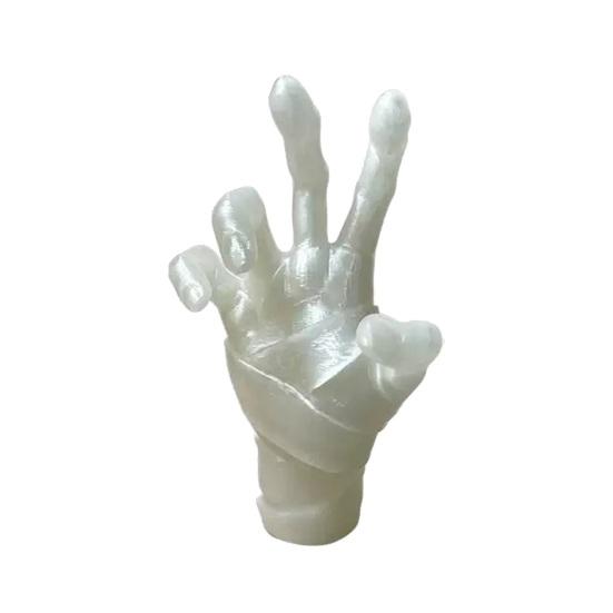 Glow in The Dark Spooky Figurine 3D Printed Mummy Hand Ornament, Statue with Bandage, Secret Room Landscaping Accessory Realistic Zombie for Halloween