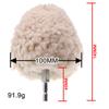 4inch 100mm Wool Buffing Ball Hex Shank Wool Polishing Wheel For Metal Wood Buffing Polishing Jewelry Metals Rotary Tool