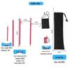 Ultra-Light Portable Aluminum Camping Table with Foldable Lantern Stand