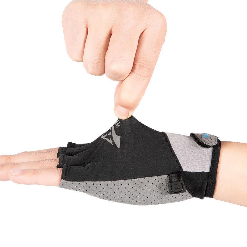 Ice Silk Unisex Fingerless Gloves: Lightweight Sun Protection for Outdoor Activities
