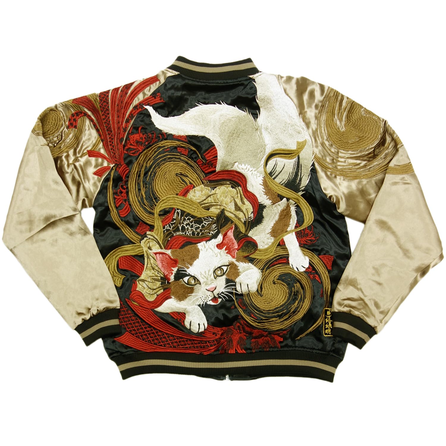 

Karakuridamashii Sukajan Japanese Pattern Japanese Style 251002 [Karakuridamashii] Cat-demon (LL, Black/col20)