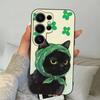 A Cute Comic Cat Phone Case For Samsung S 24 Fe 25 Ultra Plus 20 Lite 21 30 22 23 24 22 Ultra 5G Fundas