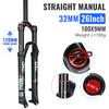 Furcă cu Suspensie pe Aer Nanlio X5 PRO MTB Cursă 120mm 26 27.5 29 Inch Ușoară 1.8kg Furcă Față Bicicletă de Munte XC + Cadou Gratuit