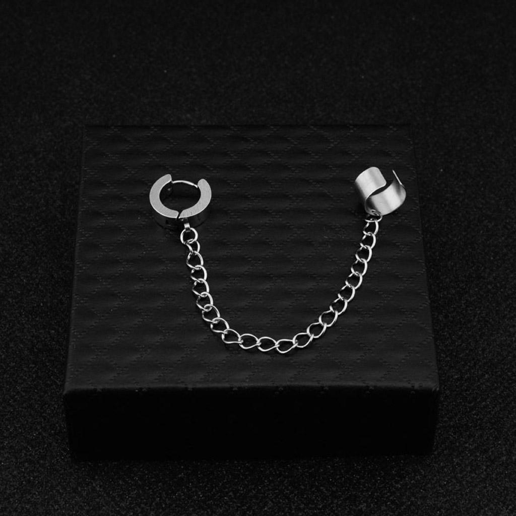 Fashion Dangle Earring Korean Boy Album Chain Earrings All-match Surprise Gift