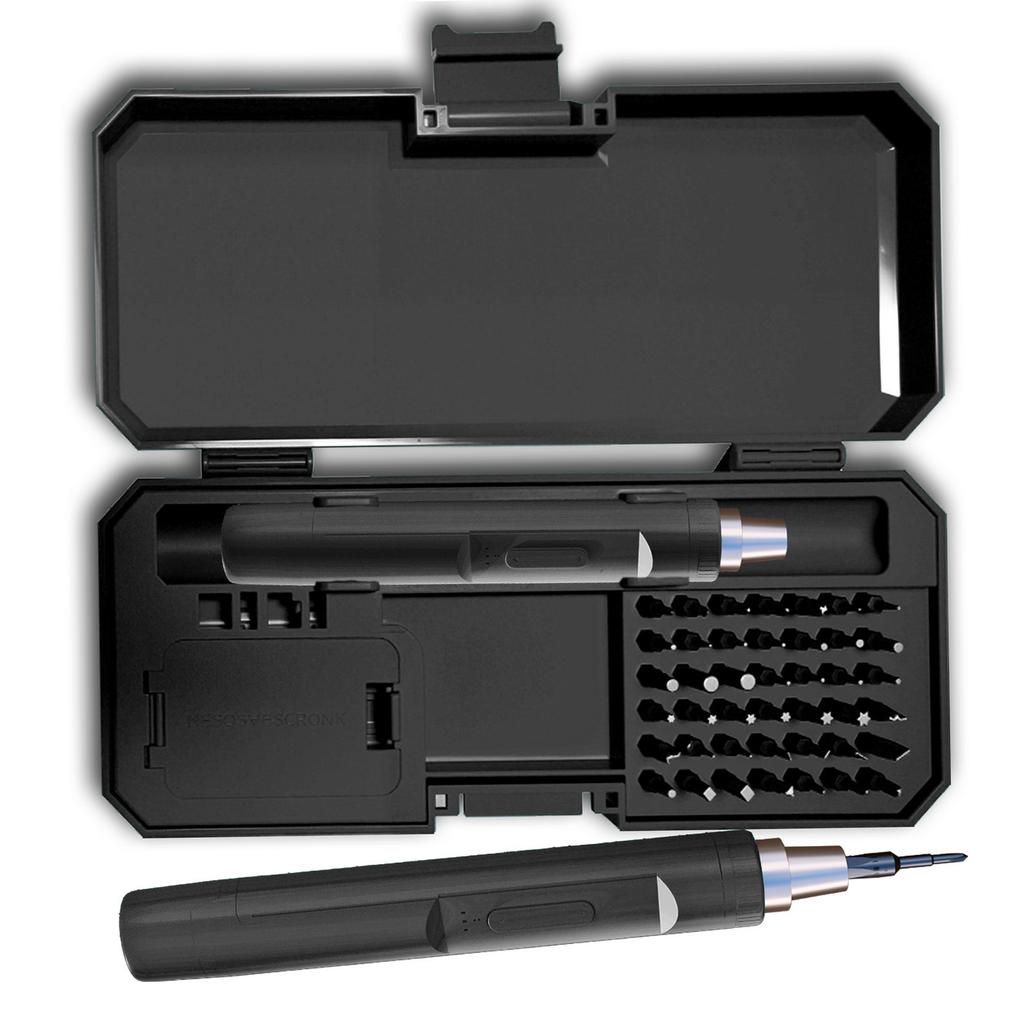 Compactly Reversible Electric Screwdriver Kit 42Pieces/set Magnetic Bits for Efficient Home Office and Outdoor Repairs