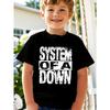 Europäische Größen SYSTEM OF A Jungen-T-Shirts - Leichte und bequeme Kurzarm-Oberteile - Fantasievolle Hemden für Jungen - Sommerbekleidung für Kinder
