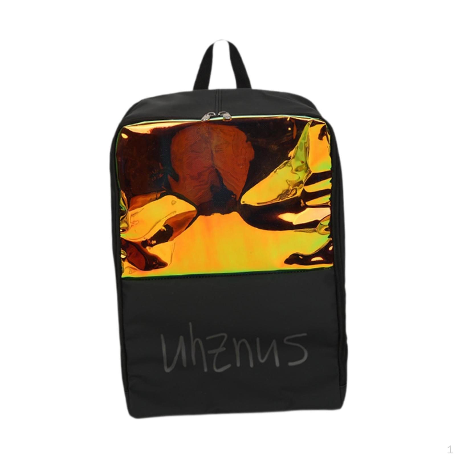 

Ski Boot Bag Carry Portable Wear Resistant with Zipper Lightweight Shoe Pouch for чорний