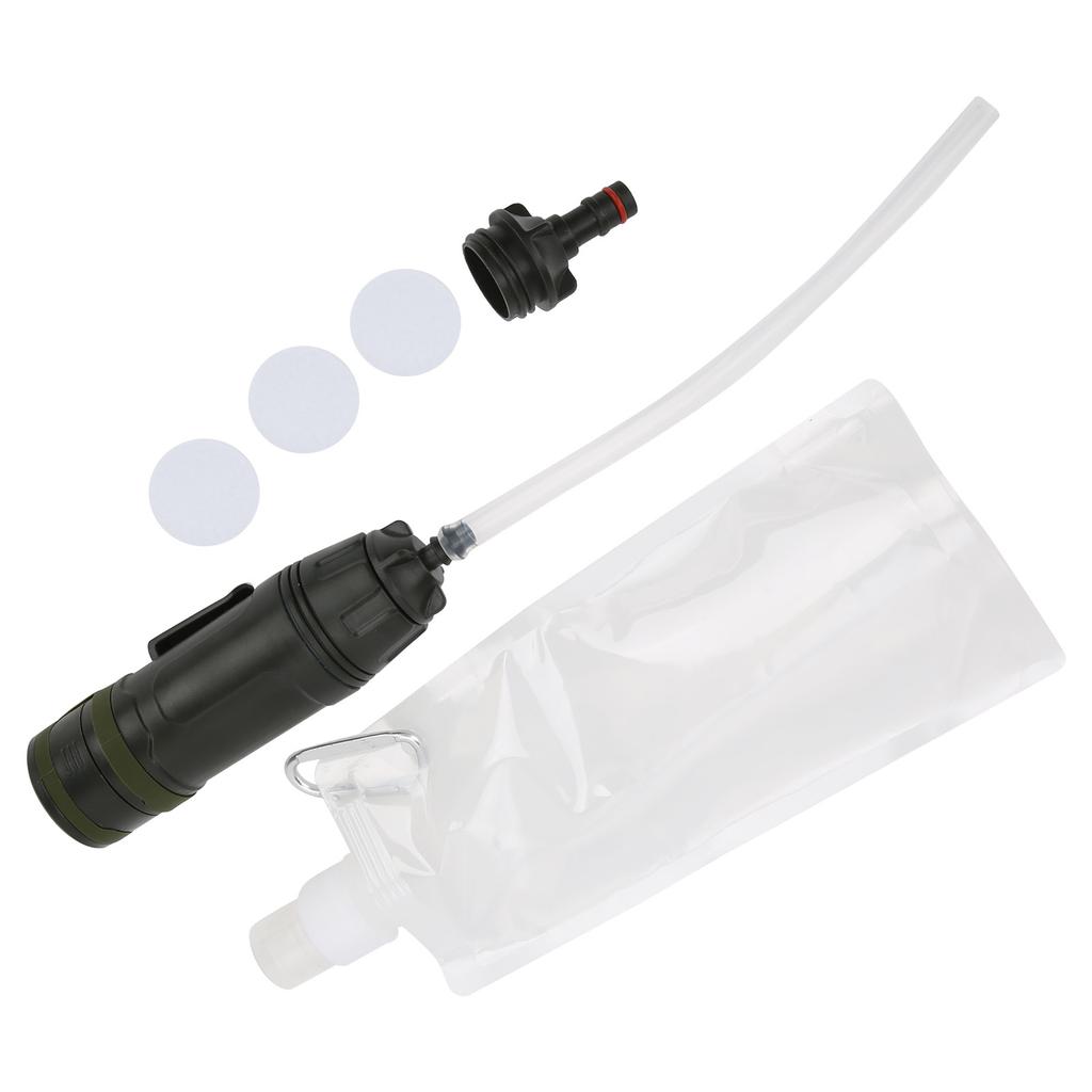 Outdoor Wasserfilter-Strohhalm mit Beutel-Kit Mini-Wasserreiniger für Notfall-Überlebensausrüstung