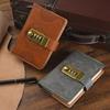 Lockable Password Book A7: Compact Retro Diary & Pocket Notebook