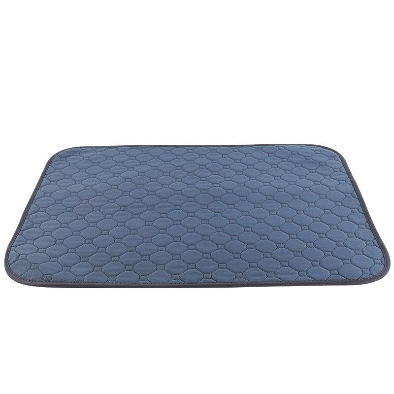 Grey Breathable Absorbent Non Slip Pet Urine Pads Thickened Washable Puppy Training Pad Reusable Dog Pee Pad Blanket Multi-functional Pet Supplies