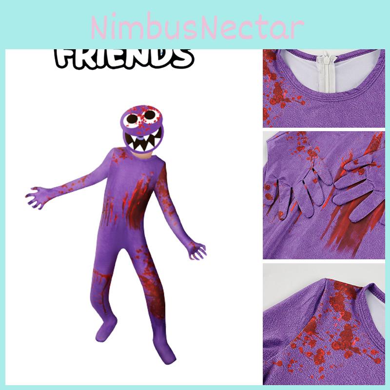 Adorable Roblox Rainbow Friends Cosplay Jumpsuit Costume For Kids' Parties And Halloween