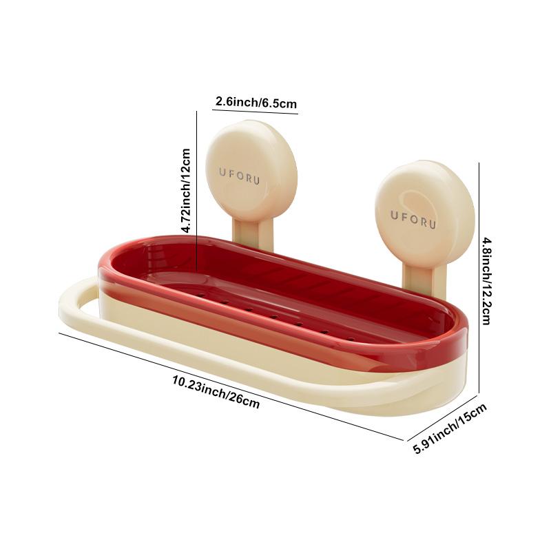 UFORU Kitchen storage rack sink cloth drain rack sponge scrub hand liquid free punching suction cup plastic storage rack