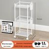 Multi-layer Bathroom Shelf with Wheels - Narrow Gap Storage Trolley