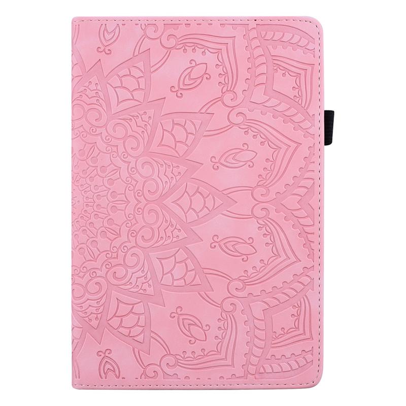 Tablet Case For Fire Max 11 Case 13th Gen Cute 3D Flower Embossed Soft Silicone Back Flip Stand Tablet For Fire Max 11 2023 Case Pen