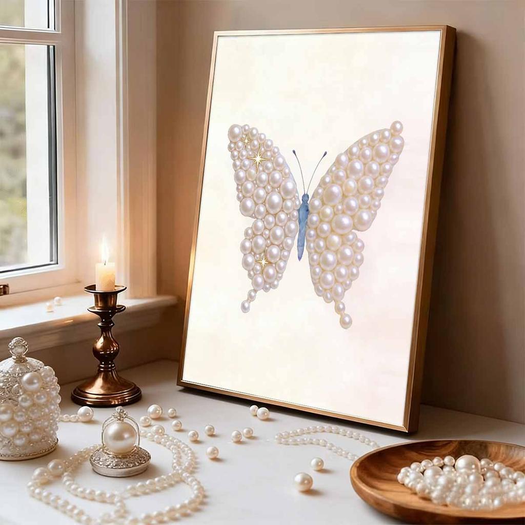 Pearl Painting Kit Spotted Butterfly Theme Frameless Handicraft DIY Bedroom Decoration Living Room Wall Art Room Decoration Art Craft Decoration