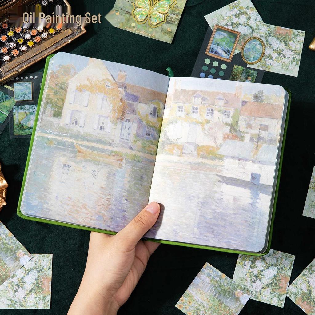 Vintage Oil Painting Notebook Set: Journal and Diary Gift for Students - Perfect for Back To School or Children's Day Souvenir