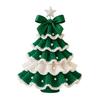 Handmade Crochet Christmas Tree DIY Xmas Tree Crochet Craft Starter Set with Bow And Faux Pearl for Beginners Knitting Holiday Decoration for