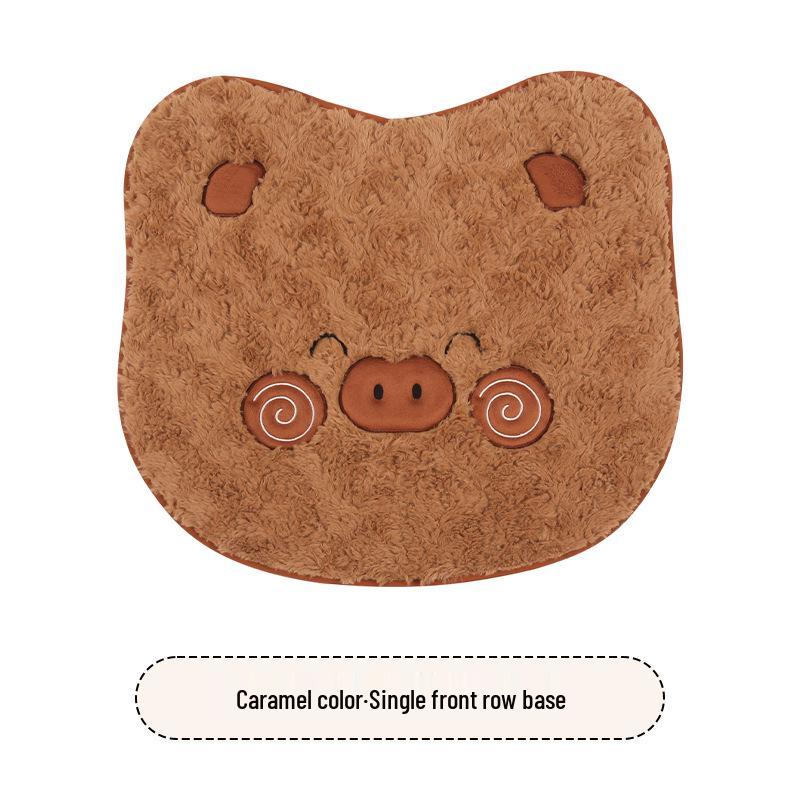 Warmer Plüsch Schwein Cartoon Rücksitzkissen - Winter Wrap-Around