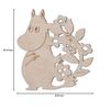 Yamaka Shoten MOOMIN Florit Wooden Coaster, Moomin Design, Nordic Style, Mother's Day Gift, MM961-346