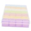 28 Slots Clear Plastic Storage Box Portable Detachable Organizer Box for Small Items Earrings