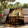 Baseball Passion Life Dreams Future Customizable Outdoor Blanket Personalized Text Durable Comfort Throw For Picnics Outdoor Travel And Camping Sofa