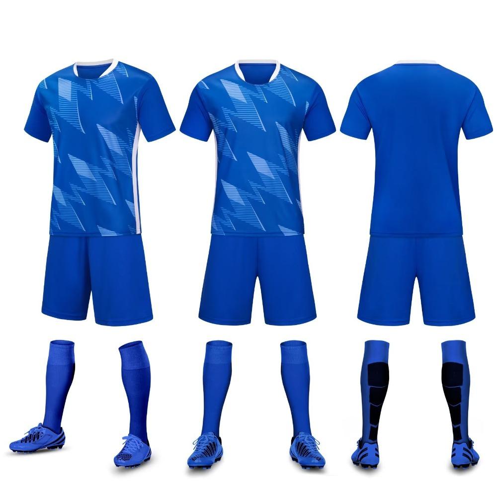Children'S Football Jersey Set Short-Sleeved Student Class Uniform Sports Football Jersey Team Game Children'S Training Jersey Printing