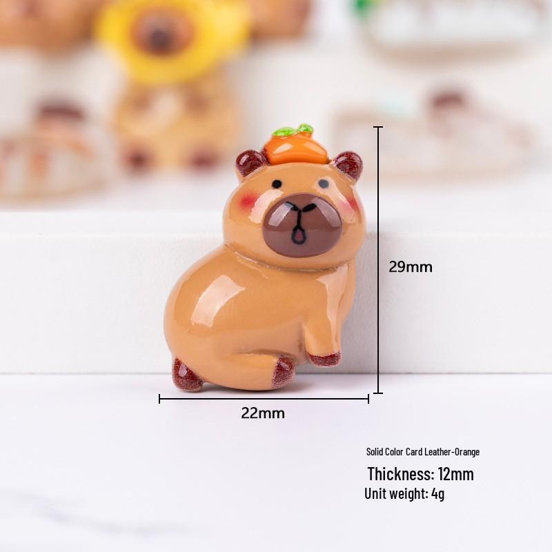 Resin Capybara DIY Phone Case Patches & Kids' Hair Accessories Charms