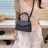 Yogodlns Korean Style Polka Dot Shoulder Bag Casual Crossbody Small Square Bag Fashion Trendy Handbag Women Work Shoulder Bag