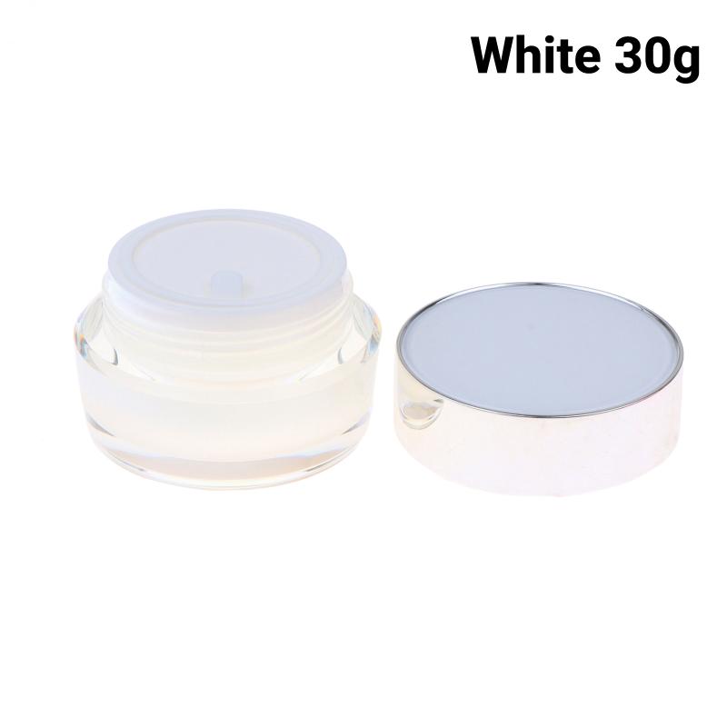 1Pcs Acrylic White Pink Purple Eyeshadow Box 5G-30G Eye Cream Jar Empty Face Cream Bottle Thickened Cream Box Cosmetic Container