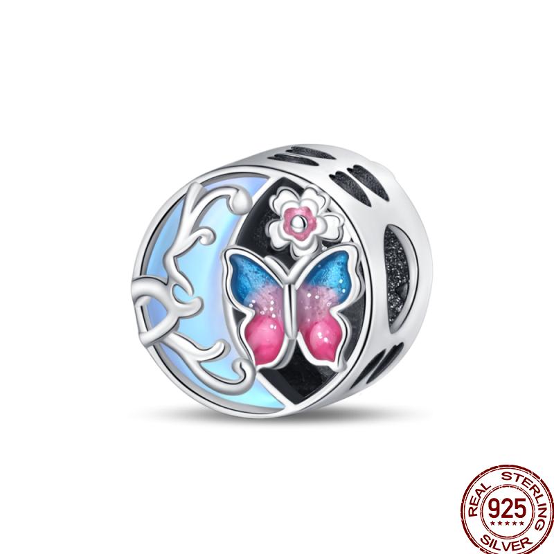 New Copper Butterfly Design Classic Series Charm Beads Suitable Fit 3Mm Original Bracelet Diy Jewelry